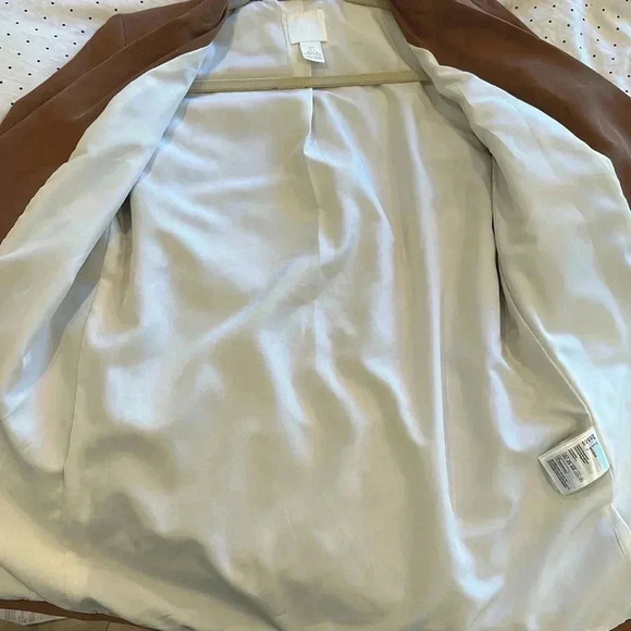 H&M Double-Breasted Jacket Brown Sz 2 - Picture 10 of 10